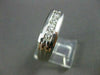 ESTATE .65CT DIAMOND 14KT WHITE GOLD CHANEL SET ANNIVERSARY WEDDING RING #1314