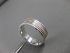 ESTATE SQUARE 14K WHITE & ROSE GOLD MENS WEDDING BAND RING 6MM SIZE 11.00 #20743