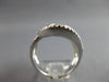 ESTATE EXTRA LARGE 1.56CT DIAMOND 14K WHITE GOLD ROUND & BAGUETTE LOVE KNOT RING