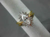 ESTATE 1.18CT MARQUISE DIAMOND 18K WHITE & YELLOW GOLD 3D ENGAGEMENT RING #15282