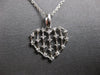 ESTATE .20CT DIAMOND 14KT WHITE GOLD 3D MULTI BAR BY THE YARD FLOATING PENDANT