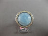 3.52CT DIAMOND & AAA AQUAMARINE 14KT WHITE GOLD 3D ROUND FILIGREE HALO FUN RING