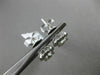 ESTATE .83CT DIAMOND 18K WHITE GOLD 3D SQUARE CLASSIC HALO CLUSTER STUD EARRINGS
