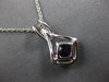 1.92CT DIAMOND & AAA AMETHYST 14KT WHITE GOLD CUSHION & ROUND FLOATING PENDANT