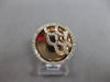 WIDE .38CT DIAMOND 14KT WHITE & ROSE GOLD ROUND FILIGREE WEB CIRCULAR FUN RING