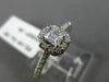 ESTATE .56CT DIAMOND 14KT WHITE GOLD 3D SEMI ETERNITY WEDDING ANNIVERSARY RING