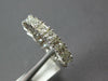 3.05CT DIAMOND 14KT WHITE GOLD 3D PRINCESS 4 PRONG ETERNITY 4MM ANNIVERSARY RING