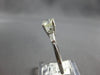 ESTATE .99CT DIAMOND 14KT WHITE GOLD 3D ROUND & BAGUETTE 3 STONE ENGAGEMENT RING