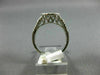 ESTATE WIDE 1.18CT ROUND DIAMOND 18KT WHITE GOLD 3D CLUSTER PAVE ENGAGEMENT RING