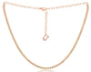 ESTATE 1.03CT DIAMOND 14KT ROSE GOLD CLASSIC 4 PRONG ADJUSTABLE TENNIS NECKLACE