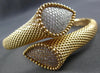 EXTRA LARGE 2.09CT WHITE & PINK DIAMOND 18KT ROSE GOLD FILIGREE BANGLE BRACELET