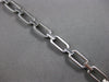 ESTATE WIDE & LONG 1.28CT DIAMOND 14K WHITE GOLD MULTI OVAL LINK TENNIS BRACELET