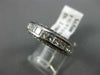 WIDE 2.10CT PRINCESS DIAMOND 14KT WHITE GOLD FILIGREE ETERNITY WEDDING RING 1349