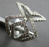 ESTATE LARGE 1.38CT DIAMOND 18KT WHITE GOLD 3D CLASSIC GEOMETRICAL FUN RING