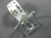 ESTATE .25CT DIAMOND 14KT WHITE GOLD 2 STONE CRISS CROSS SEMI ETERNITY LOVE RING