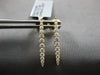.52CT DIAMOND 18KT YELLOW GOLD 3D CLASSIC GRADUATING BAR FUN HANGING EARRINGS