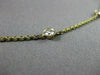 ESTATE 1.68CT DIAMOND 14K YELLOW GOLD 12 STONE DIAMOND BY THE YARD NECKLACE 1913