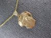 ESTATE 14K YELLOW GOLD HAND ETCHED MATTE & SHINY BABY BOY FLOATING PENDANT 27424