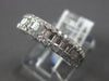 ESTATE .82CT DIAMOND 14KT WHITE GOLD ROUND & BAGUETTE WEDDING ANNIVERSARY RING