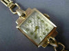 ANTIQUE ZARJA 14KT ROSE GOLD 3D CLASSIC SQUARE LINK WATCH #2023