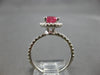 1.4CT DIAMOND & AAA PINK SAPPHIRE 14KT WHITE GOLD OVAL & ROUND ENGAGEMENT RING