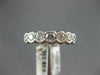 .95CT DIAMOND 18K WHITE GOLD 3D ROUND FILIGREE MILGRAIN 7 STONE ANNIVERSARY RING