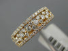 ESTATE WIDE .80CT DIAMOND 14KT ROSE GOLD 3D ETOILE WEDDING ANNIVERSARY RING 6mm