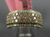 ESTATE WIDE 1.37CT WHITE & PINK DIAMOND 18KT WHITE & ROSE GOLD ANNIVERSARY RING