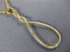 ESTATE LARGE .41CT DIAMOND 18KT YELLOW GOLD 3D TEAR DROP INFINITY LOVE PENDANT