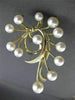 ESTATE LARGE 14KT YELLOW GOLD MIKIMOTO AAA SOUTH SEA PEARL BOW PIN BROOCH #23634
