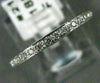 ESTATE .35CT DIAMOND 18KT WHITE GOLD 3D FILIGREE ETERNITY ANNIVERSARY RING 21592