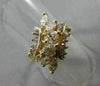 ESTATE LARGE 1.26CT MARQUISE & ROUND DIAMOND 14K YELLOW GOLD COCKTAIL RING 21999