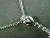 ESTATE .78CT DIAMOND 14K WHITE GOLD ETOILE SOLITAIRE HEART FLOATING PENDANT 3024