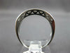 ESTATE .52CT DIAMOND 14K WHITE GOLD ROUND CHANNEL PAVE FILIGREE ANNIVERSARY RING