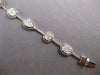 2.35CT DIAMOND 14KT WHITE GOLD 3D OVAL & ROUND BY THE YARD LOVE TENNIS BRACELET