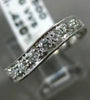 ESTATE .42CT DIAMOND 18K WHITE GOLD FILIGREE MILGRAIN WAVE ANNIVERSARY RING 1201