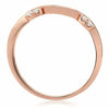 ESTATE .09CT DIAMOND 14KT ROSE GOLD 3D ROUND MARQUISE SHAPE WAVE FUN RING