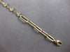 LONG .79CT DIAMOND 14KT YELLOW GOLD CLASSIC BEZEL 9 STONE OVAL LINK FUN BRACELET