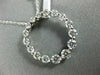 .87CT DIAMOND 18K WHITE GOLD 3D ROUND SHARE PRONG CIRCLE OF LIFE JOURNEY PENDANT