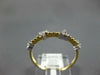 ESTATE .16CT DIAMOND 14KT YELLOW GOLD 3D TRIANGULAR CLASSIC BEADED FUN LOVE RING