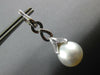 .77CT DIAMOND & AAA SOUTH SEA PEARL 18KT WHITE GOLD MULTI LEAF HANGING EARRINGS