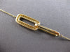 ESTATE .41CT DIAMOND 14KT YELLOW GOLD 3D CLASSIC RECTANGULAR LOVE KNOT BRACELET