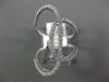 ESTATE LARGE .63CT DIAMOND 18KT WHITE GOLD 3D LOVE KNOT FUN RING