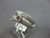 .71CT DIAMOND 18K WHITE GOLD 4 PRONG SEMI MOUNT ENGAGEMENT WEDDING BAND RING SET