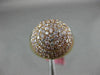 ESTATE LARGE 2.75CT PINK DIAMOND 18K ROSE GOLD 3D ROUND DOME SHAPE FUN LOVE RING