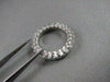 ANTIQUE 4MM 3.55CT DIAMOND ETERNITY 14KT WHITE GOLD RING WITH DIAMONDS ON SIDE!!