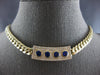 EXTRA LARGE & LONG 4.12CT DIAMOND & AAA SAPPHIRE 14KT YELLOW GOLD LOVE NECKLACE