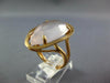 ESTATE 1.47CT AAA PINK QUARTZ 14KT ROSE GOLD 3D PEAR SHAPE SOLITAIRE FUN RING