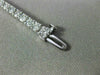 ESTATE 5.0CT ROUND CUT DIAMOND 14KT WHITE GOLD 3mm CLASSIC TENNIS BRACELET