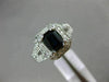 1.30CT DIAMOND & AAA SAPPHIRE 14KT WHITE GOLD 3D HALO FILIGREE ENGAGEMENT RING